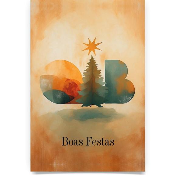 Cartão de Natal Personalizado com Dobra Oab
