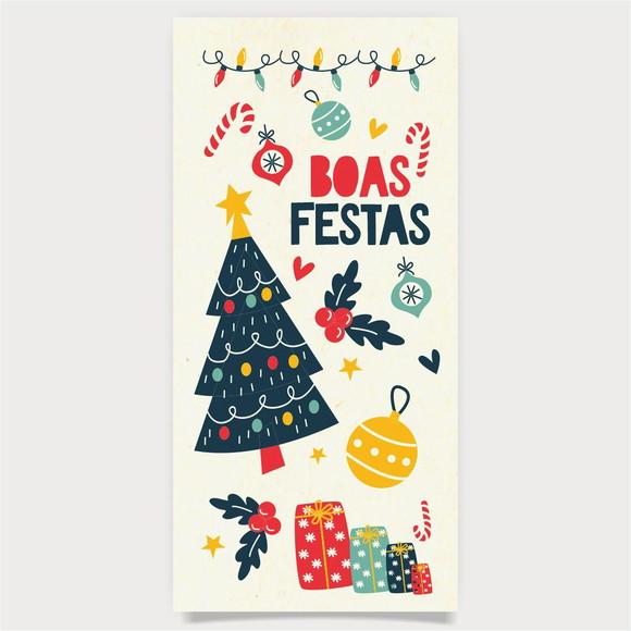 Cartão de Natal Personalizado Estreito, 25-009
