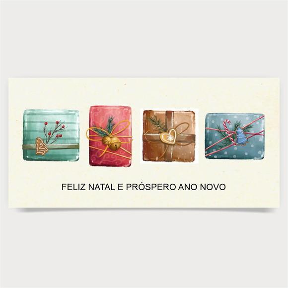 Cartão de Natal Personalizado Estreito, 25-013