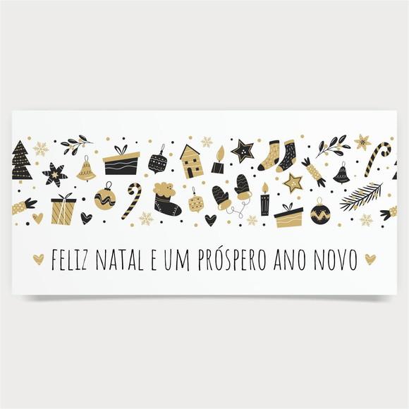 Cartão de Natal Personalizado Estreito, 25-018