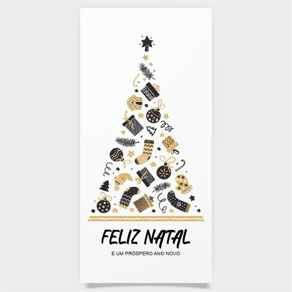 Cartão de Natal Personalizado Estreito, 25-021