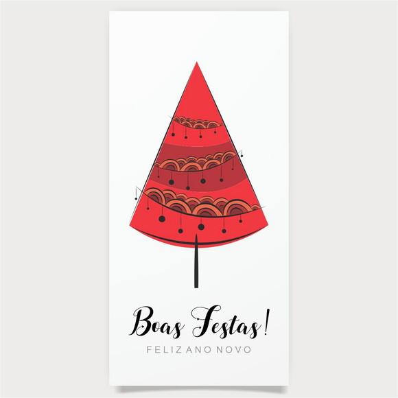 Cartão de Natal Personalizado Estreito, 25-024