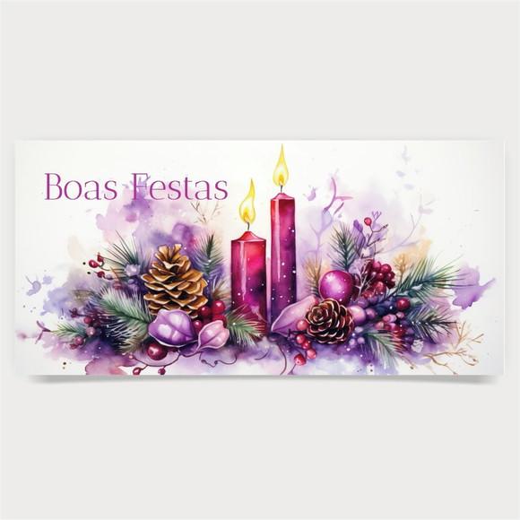 Cartão de Natal Personalizado Estreito, 25-029