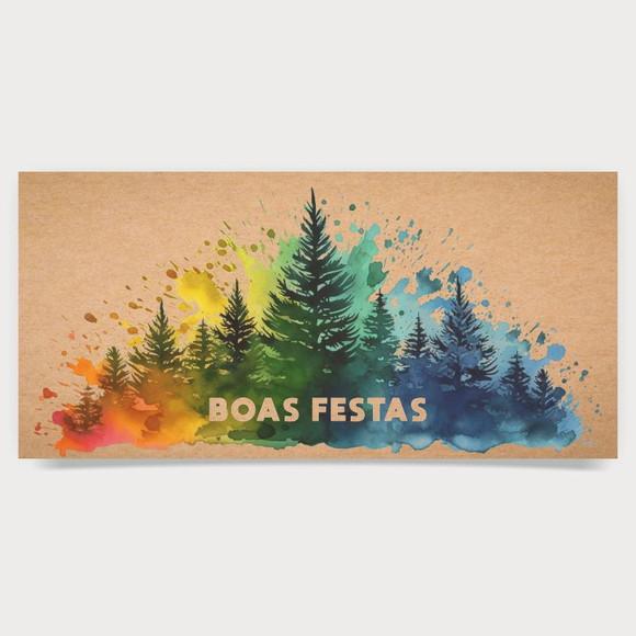 Cartão de Natal Personalizado Estreito, 25-031