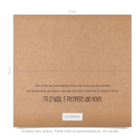 Cartão de Natal Personalizado Estreito, 25-031
