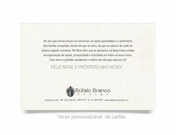 Cartão de Natal Personalizado Reciclado