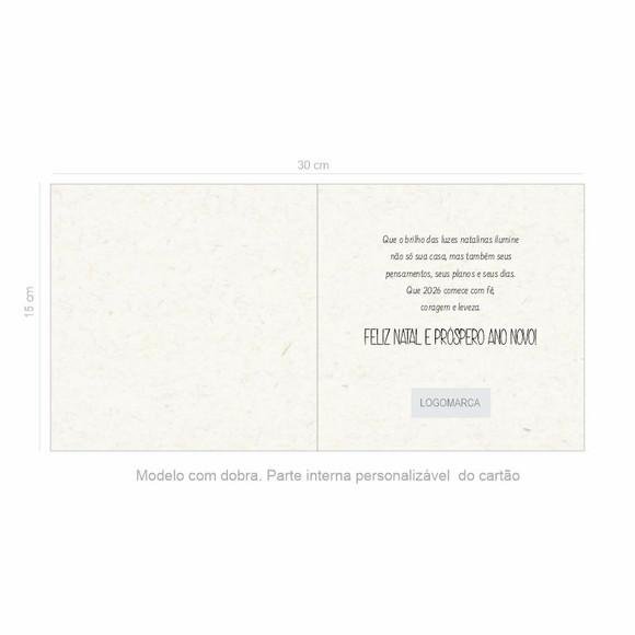 Cartão de Natal Quadrado Personalizado Reciclado 41-001