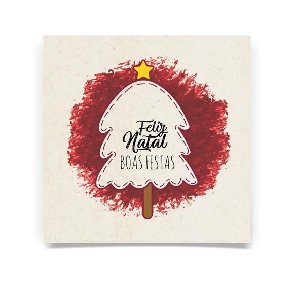 Cartão de Natal Quadrado Personalizado Reciclado 41-004
