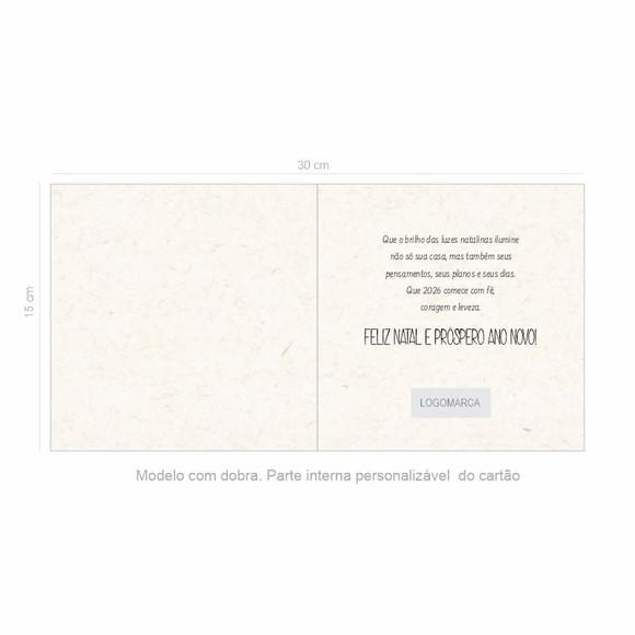 Cartão de Natal Quadrado Personalizado Reciclado 41-005