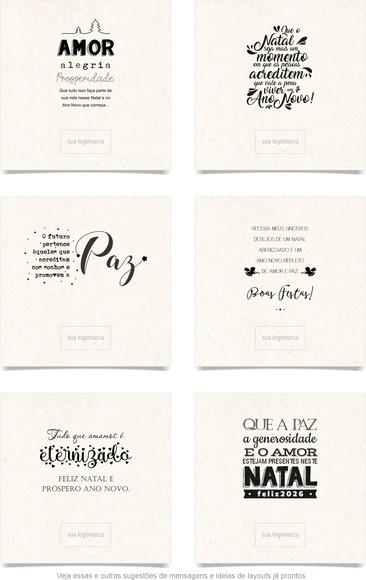 Cartão de Natal Quadrado Personalizado Reciclado 41-015