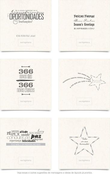 Cartão de Natal Quadrado Personalizado Reciclado 41-014