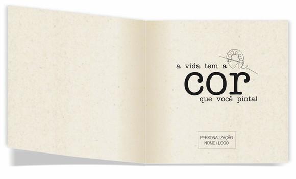 Cartão de Pintar + Lápis de Cor, Personalizados. Castelo.