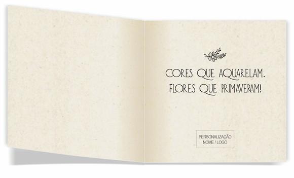 Cartão de Pintar + Lápis de Cor, Personalizados. Florais.