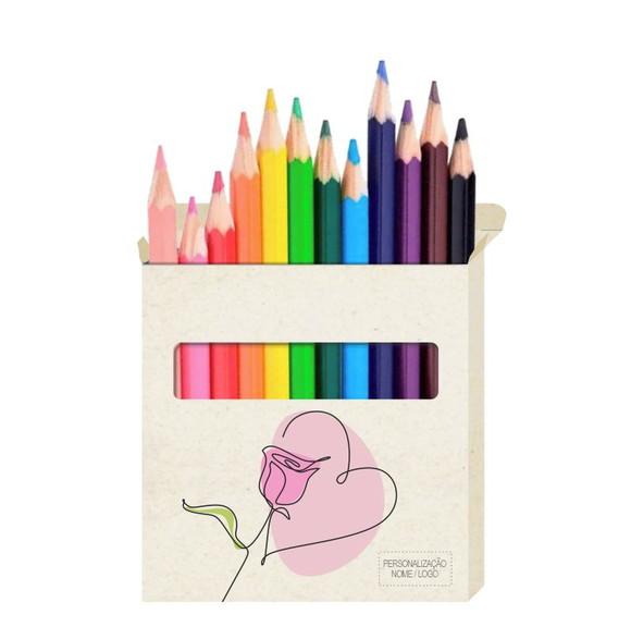 Cartão de Pintar + Lápis de Cor, Personalizados. Florescer.