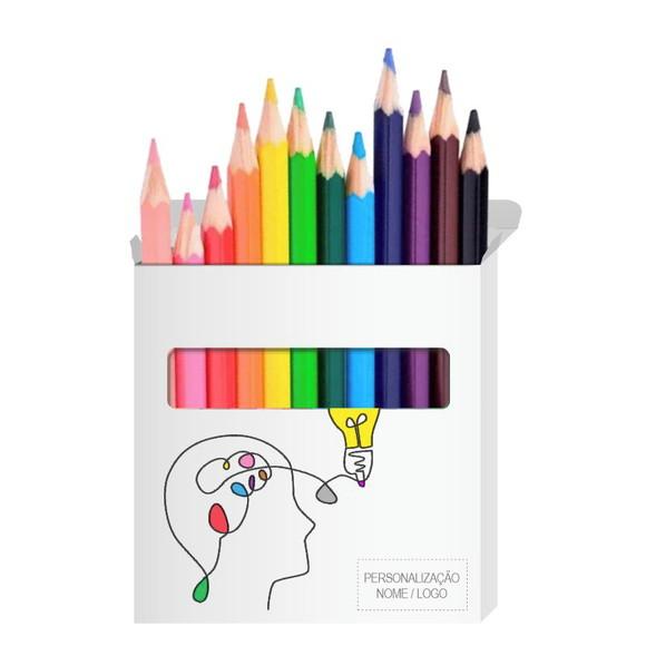 Cartão de Pintar + Lápis de Cor, Personalizados. Ideia Cor