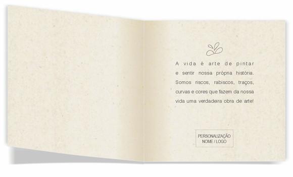 Cartão de Pintar + Lápis de Cor, Personalizados. Renda