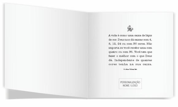 Cartão de Pintar + Lápis de Cor, Personalizados. Tocador.