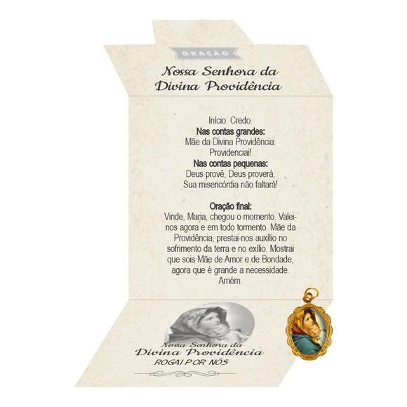 Cartão Person. + Medalhinha De N. Sra. Da Divina Providência