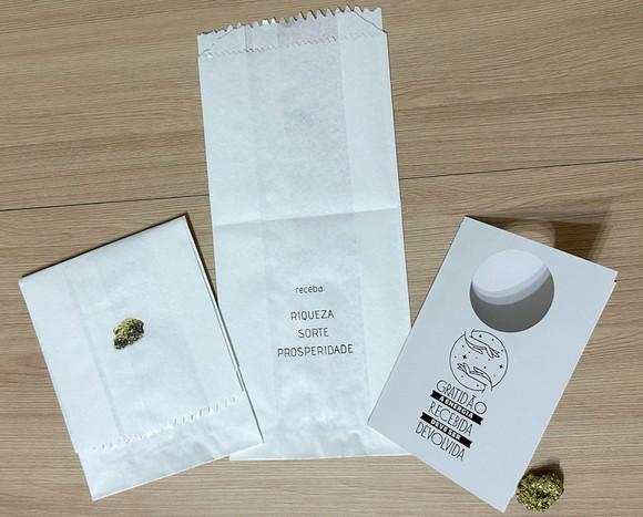 Cartão Personalizado + Cristal Pirita. Pct c/ 12 Kits.