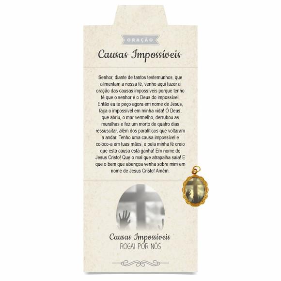 Cartão Personalizado + Medalhinha Causas Impossíveis