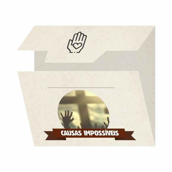Cartão Personalizado + Medalhinha Causas Impossíveis