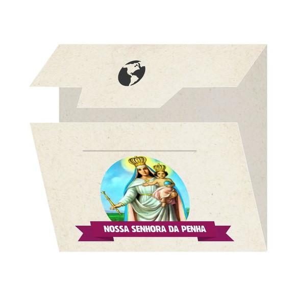 Cartão Personalizado + Medalhinha De N. Sra. Da Penha