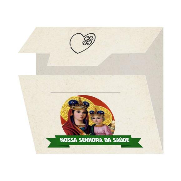 Cartão Personalizado + Medalhinha de N. Sra. da Saúde