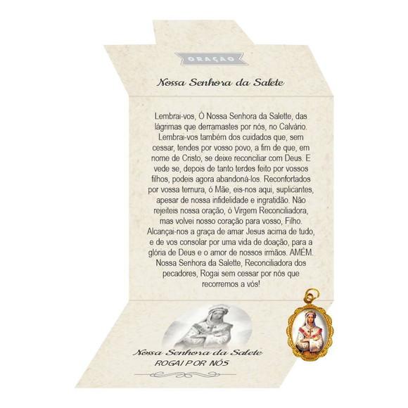 Cartão Personalizado + Medalhinha de N. Sra. da Salete