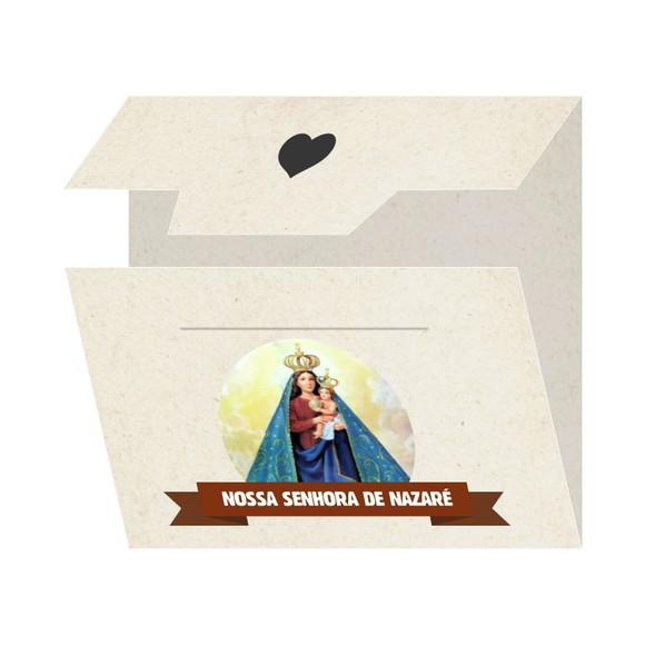 Cartão Personalizado + Medalhinha De N. Sra. De Nazaré