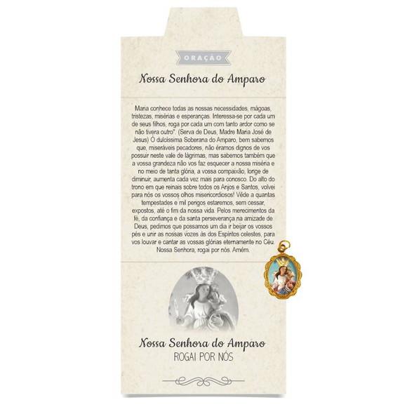 Cartão Personalizado + Medalhinha de N. Sra. do Amparo
