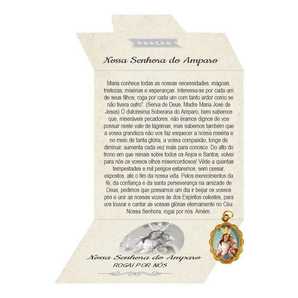 Cartão Personalizado + Medalhinha de N. Sra. do Amparo