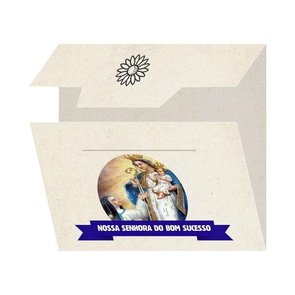 Cartão Personalizado + Medalhinha De N. Sra. Do Bom Sucesso