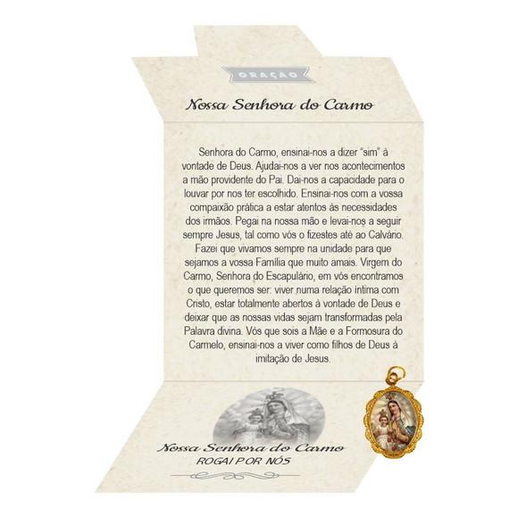 Cartão Personalizado + Medalhinha de N. Sra. do Carmo