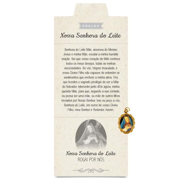 Cartão Personalizado + Medalhinha de N. Sra. do Leite