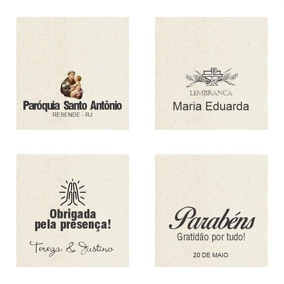 Cartão Personalizado + Medalhinha de N. Sra. do Leite