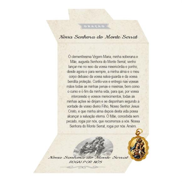 Cartão Personalizado + Medalhinha de N. Sra. do Monte Serra