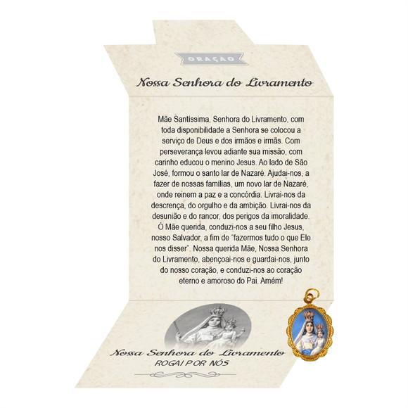 Cartão Personalizado + Medalhinha de N. Sra. do Livramento