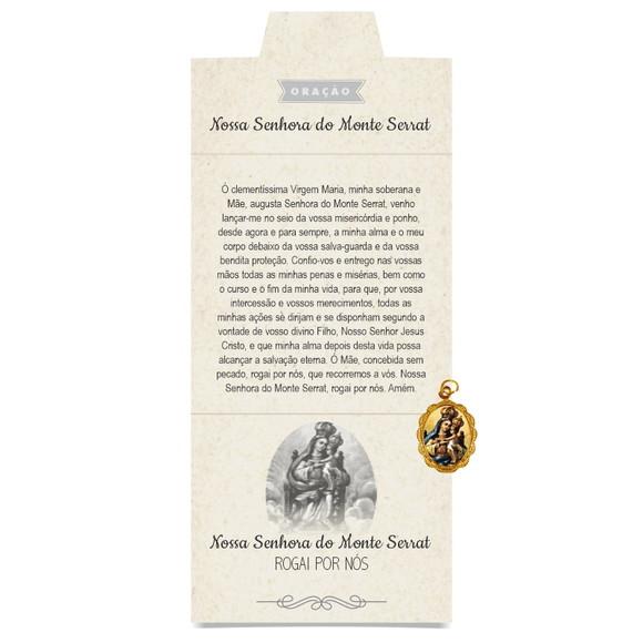 Cartão Personalizado + Medalhinha de N. Sra. do Monte Serra