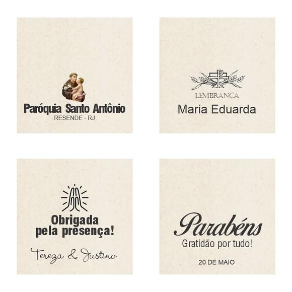 Cartão Personalizado + Medalhinha de N. Sra. do Monte Serra