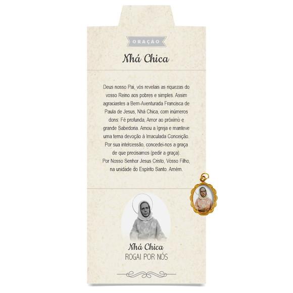 Cartão Personalizado + Medalhinha de Nhá Chica