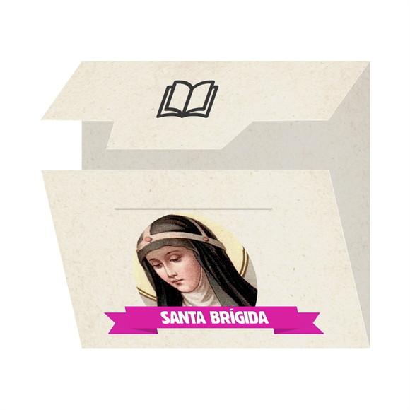 Cartão Personalizado + Medalhinha de Santa Brígida