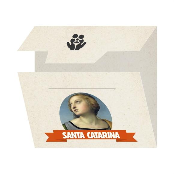 Cartão Personalizado + Medalhinha de Santa Catarina