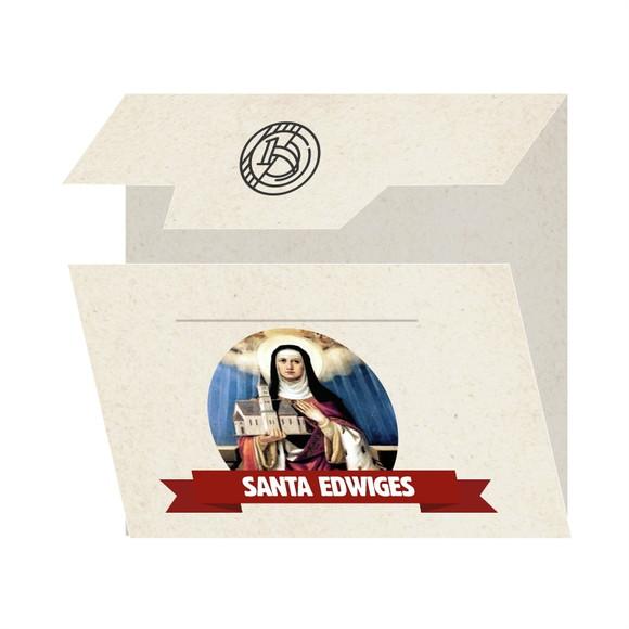 Cartão Personalizado + Medalhinha de Santa Edwiges