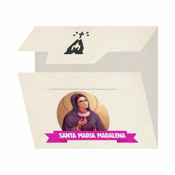 Cartão Personalizado + Medalhinha de Santa Maria Madalena