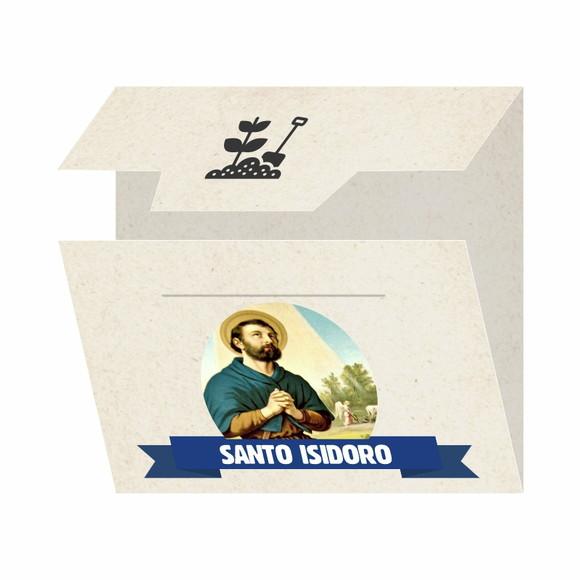 Cartão Personalizado + Medalhinha de Santo Isidoro
