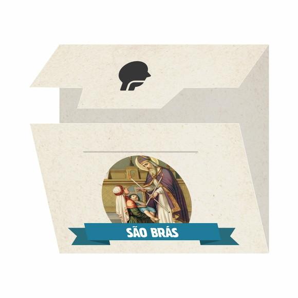Cartão Personalizado + Medalhinha de São Brás