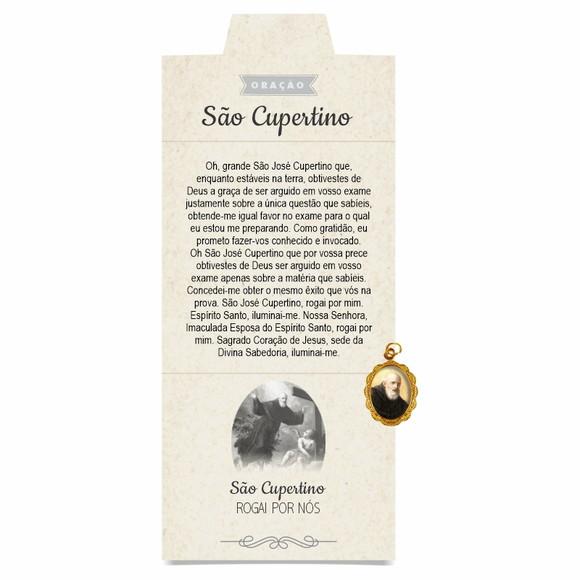 Cartão Personalizado + Medalhinha de São Cupertino