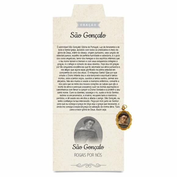 Cartão Personalizado + Medalhinha de São Gonçalo