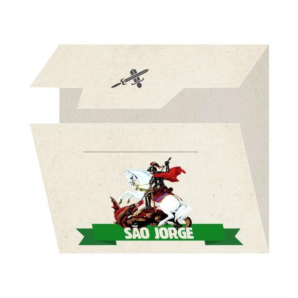 Cartão Personalizado + Medalhinha de São Jorge
