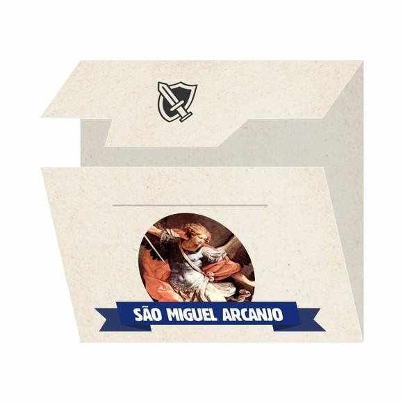 Cartão Personalizado + Medalhinha de São Miguel Arcanjo